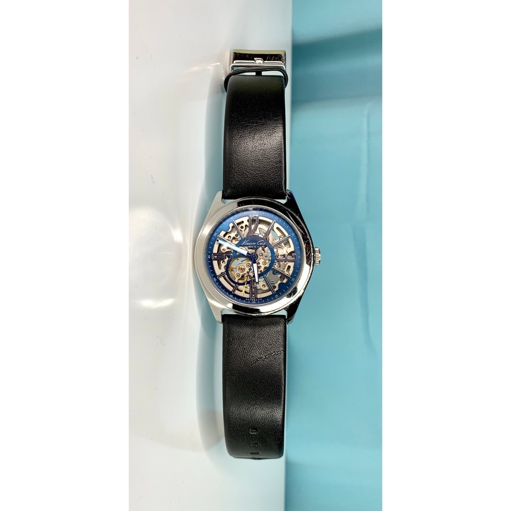 Kenneth Cole Automatic Analog Skeleton Watch Blue… - image 4